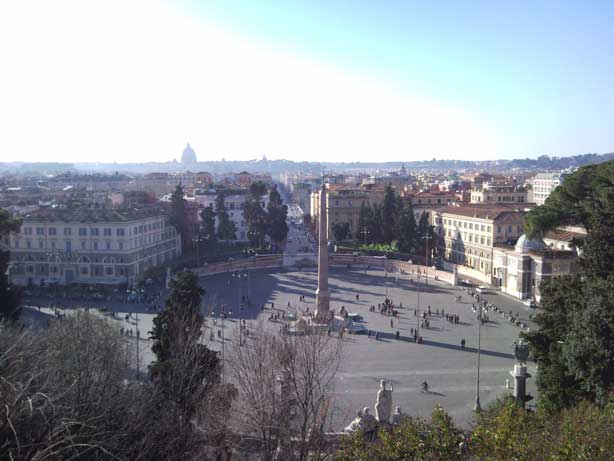 Vista da Piazza del Popolo