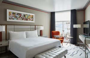 O conforto incomparável do Marriot County com vistas perfeitas