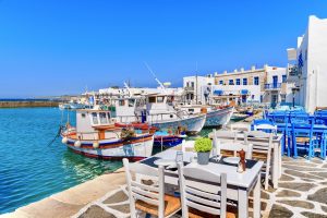 Um dos melhores lugares para fotos em Mykonos: o Porto Antigo