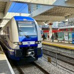 Frente do trem de Tel Aviv à Jerusalém