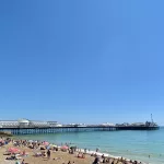 O famoso Brighton Pier em toda a sua glória