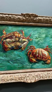 A pintura ‘Dois Caranguejos’ de Vincent Van Gogh, em exibição na National Gallery