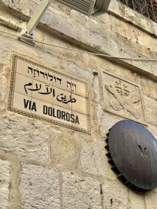 A quinta “parada” da Via Crucis, a mais próxima do Santo Sepulcro.