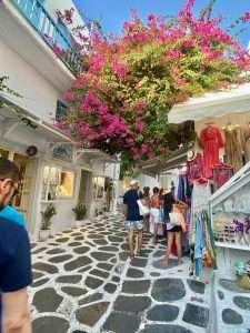 Os lugares mais pitorescos da ilha estão em Chora, a capital de Mykonos