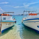 Os charmosos barcos do táxi aquático de Mykonos