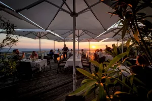 A vista do restaurante Uto Kulm em Uetliberg