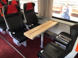 Primeira classe no trem de Praga a Berlim